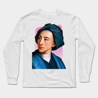 English Poet Alexander Pope illustration Long Sleeve T-Shirt